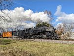 Steam train rolling